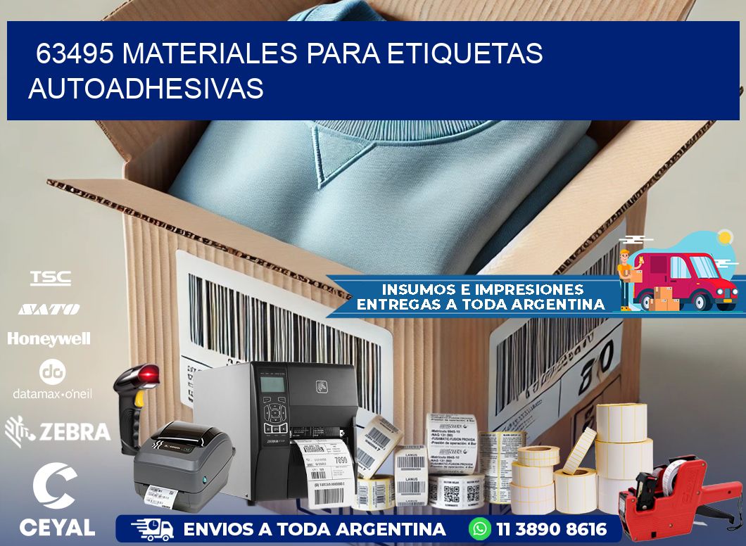 63495 materiales para etiquetas autoadhesivas