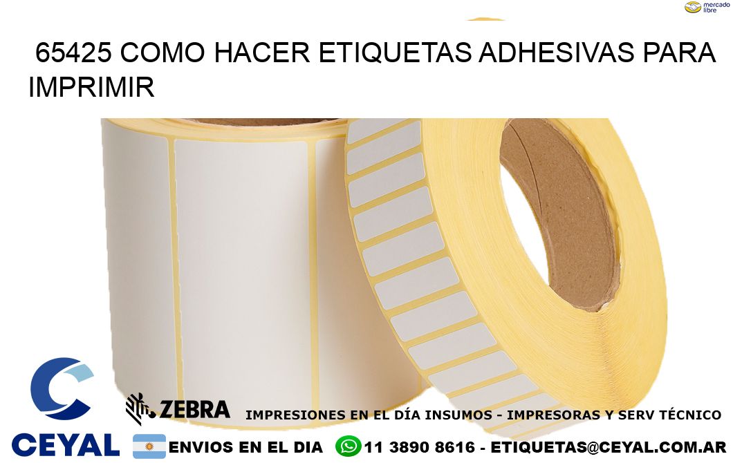 65425 Como hacer etiquetas adhesivas para imprimir
