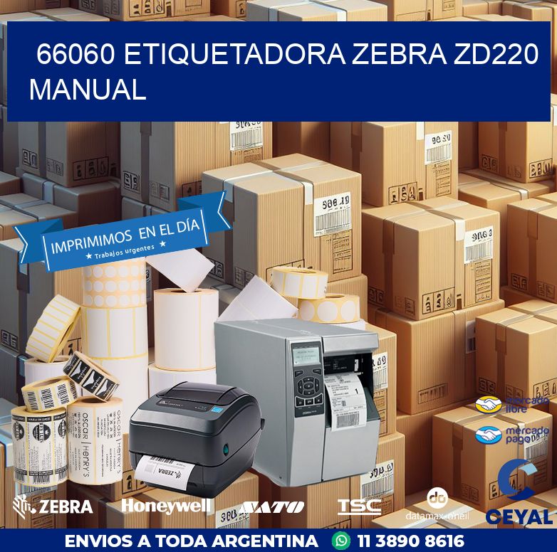 66060 Etiquetadora Zebra ZD220  manual