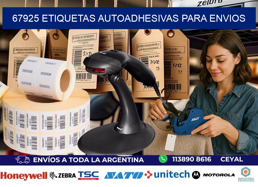 67925 etiquetas autoadhesivas para envios