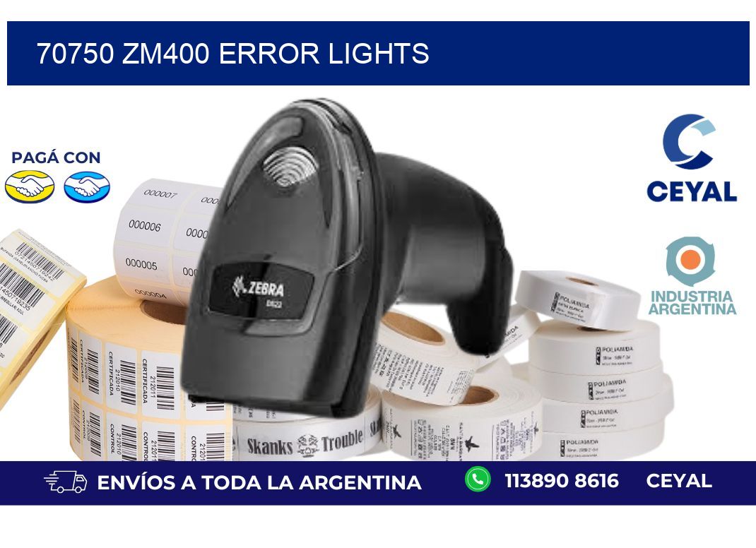70750 ZM400 error lights