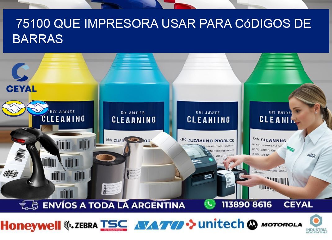 75100 Que impresora usar para códigos de barras