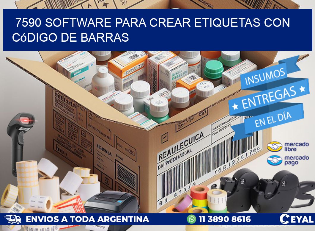 7590 Software para crear etiquetas con código de barras