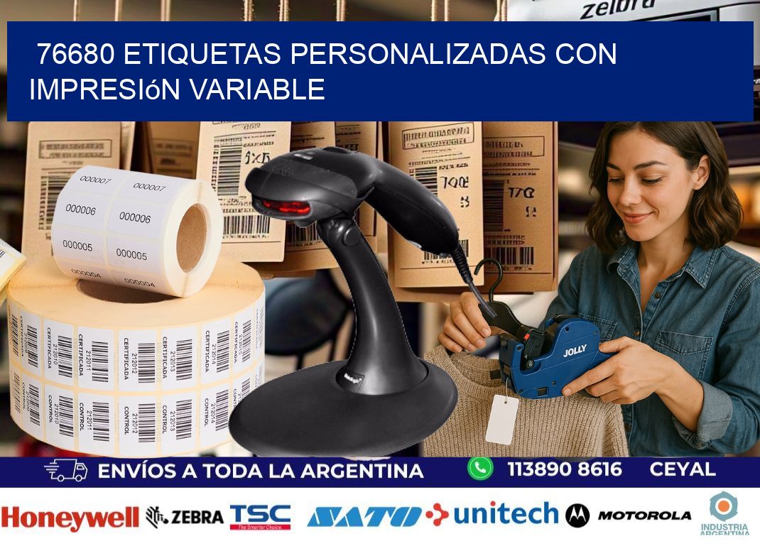 76680 etiquetas personalizadas con impresión variable