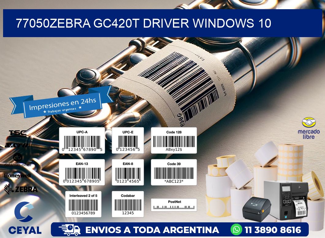 77050Zebra GC420t driver Windows 10
