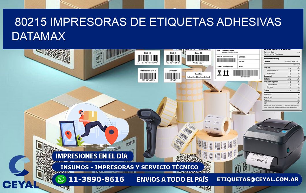 80215 impresoras de etiquetas adhesivas datamax