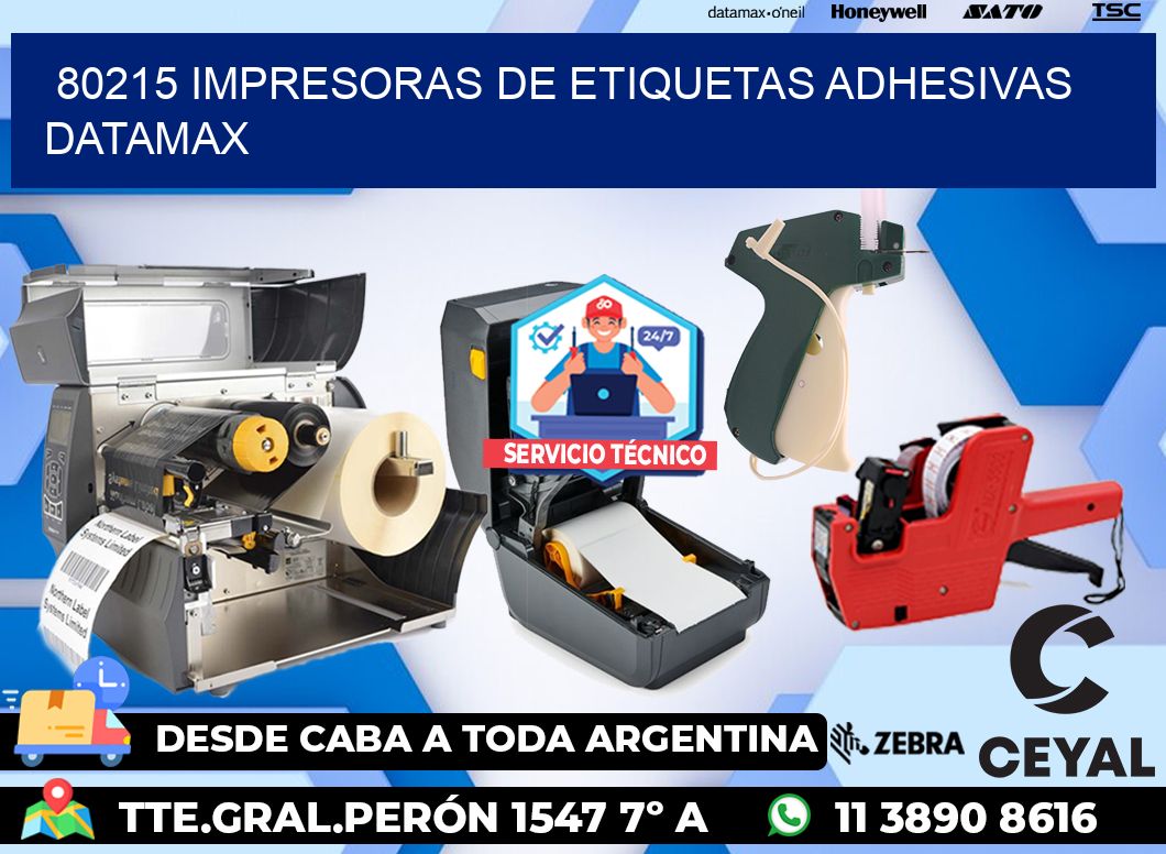 80215 impresoras de etiquetas adhesivas datamax