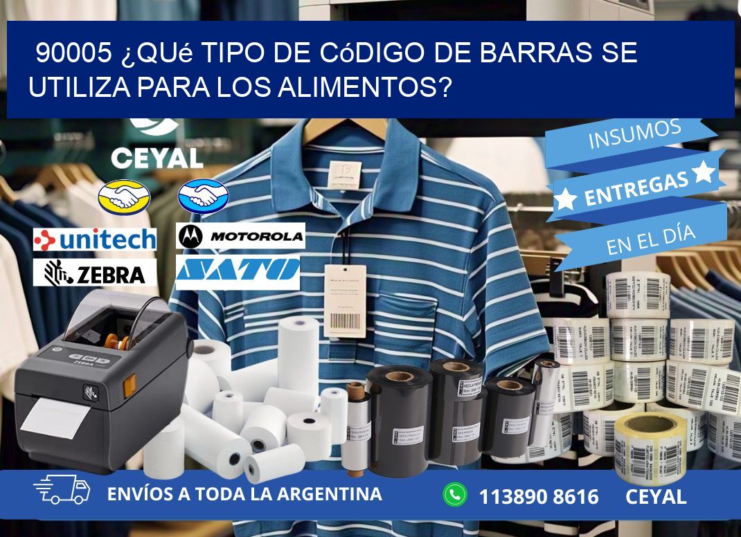 90005 ¿Qué tipo de código de barras se utiliza para los alimentos?
