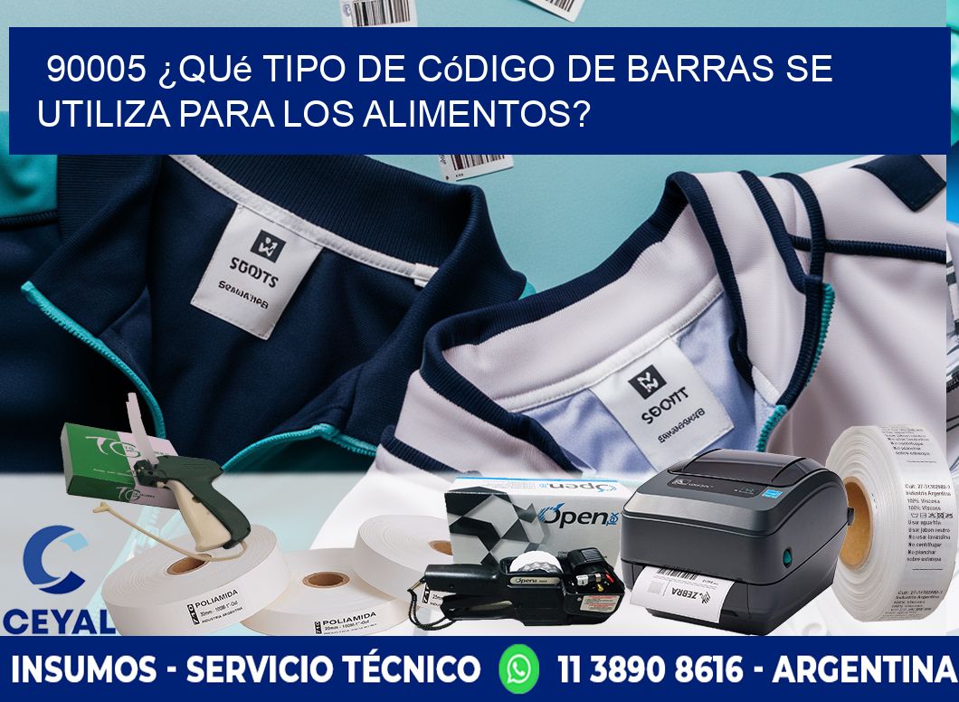 90005 ¿Qué tipo de código de barras se utiliza para los alimentos?