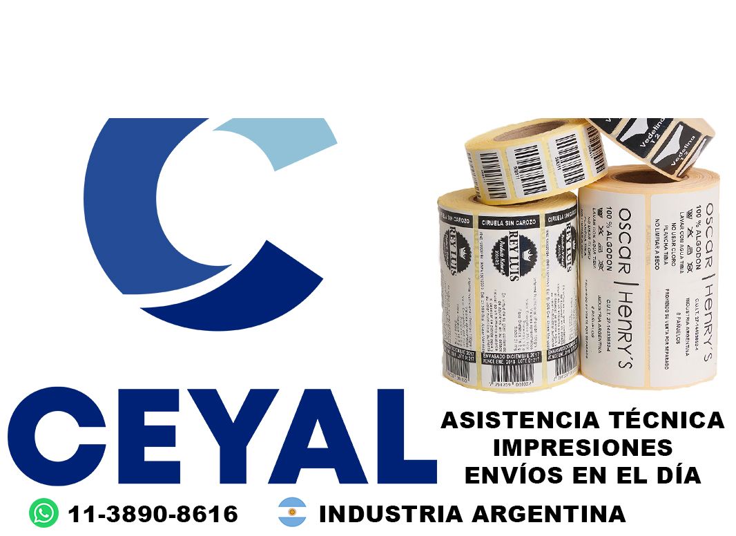 92905 Etiquetas termoadhesivas personalizadas