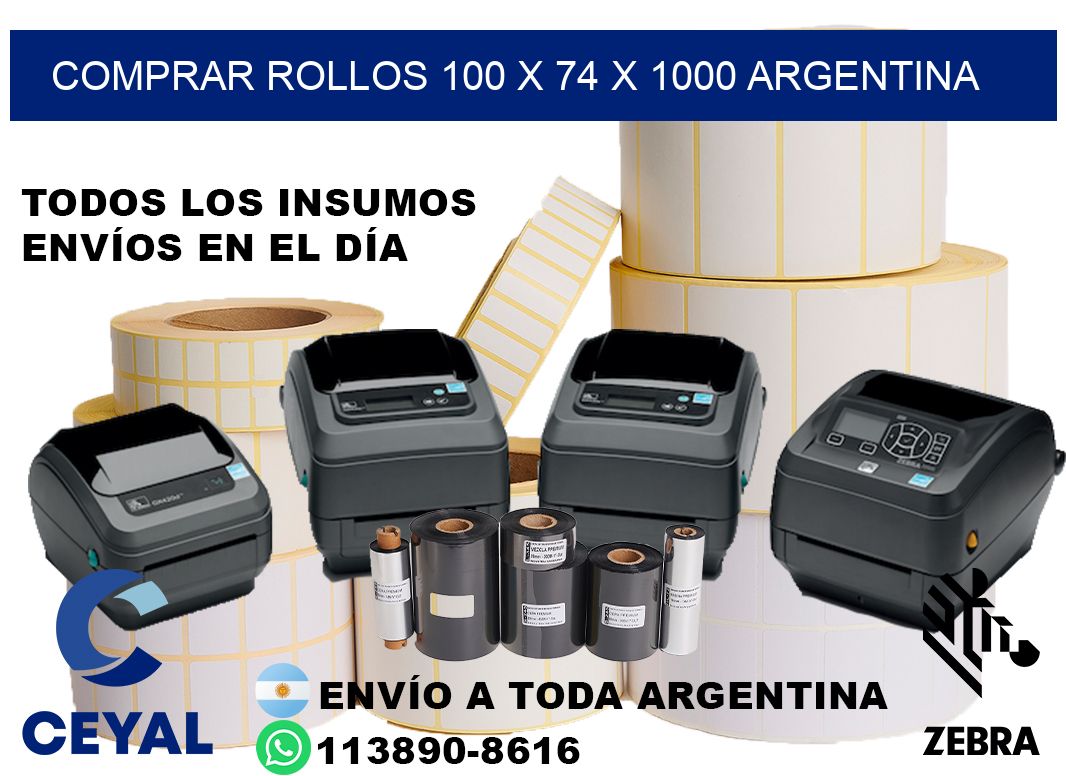 Comprar Rollos 100 x 74 x 1000 argentina
