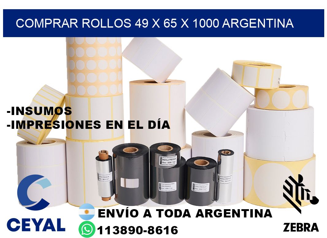 Comprar Rollos 49 x 65 x 1000 argentina