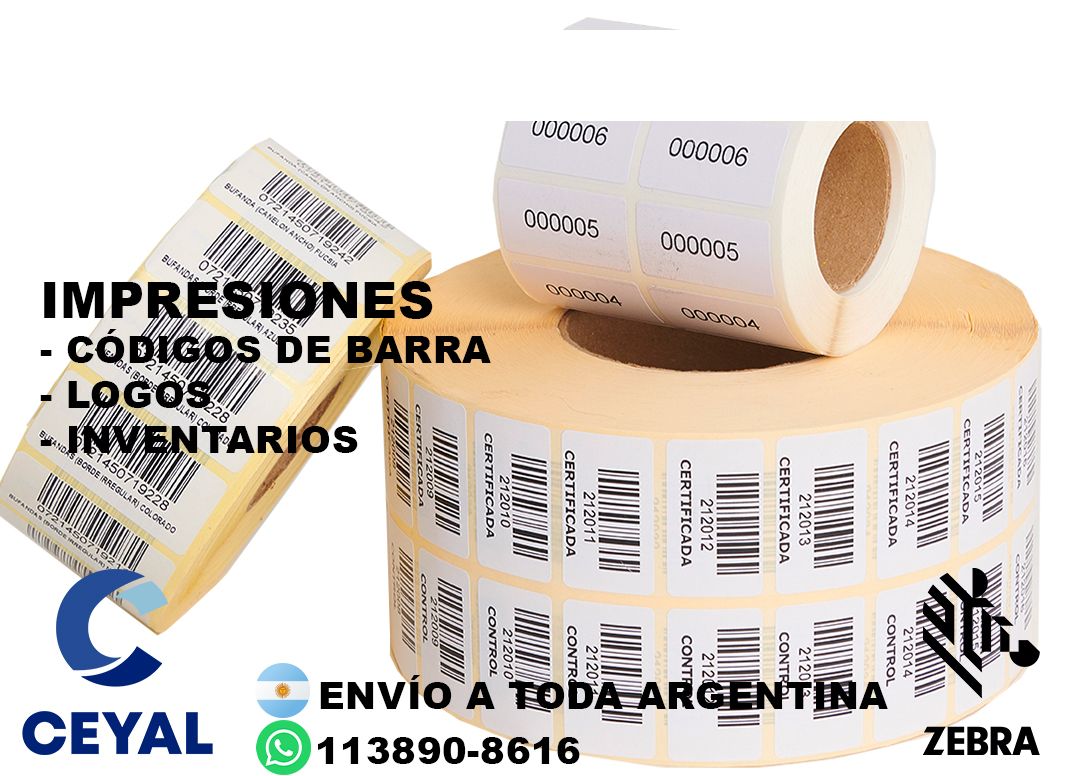 etiquetas impresoras mercado libre  34 x 20