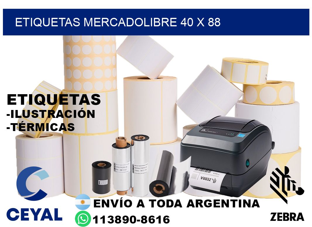 etiquetas mercadolibre 40 x 88