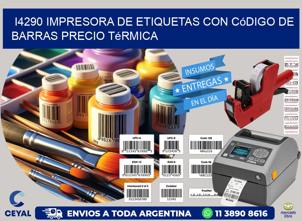 i4290 impresora de etiquetas con código de barras precio térmica