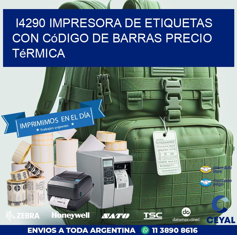 i4290 impresora de etiquetas con código de barras precio térmica
