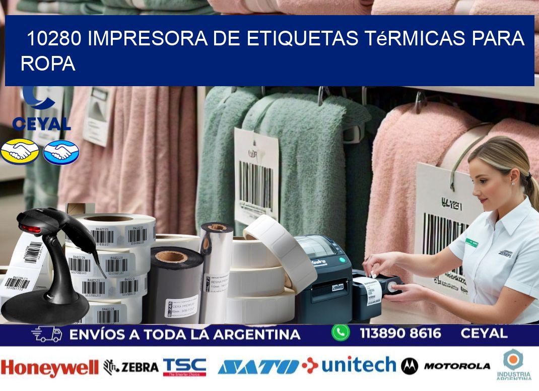 10280 impresora de etiquetas térmicas para ropa
