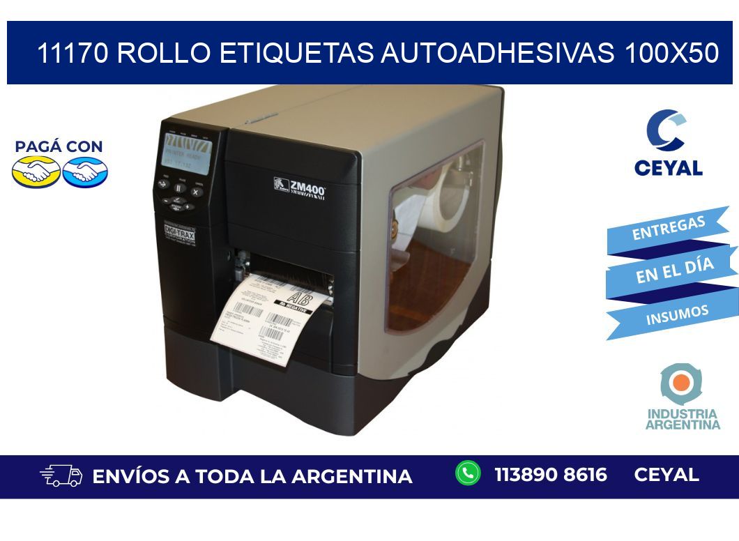 11170 Rollo Etiquetas autoadhesivas 100x50