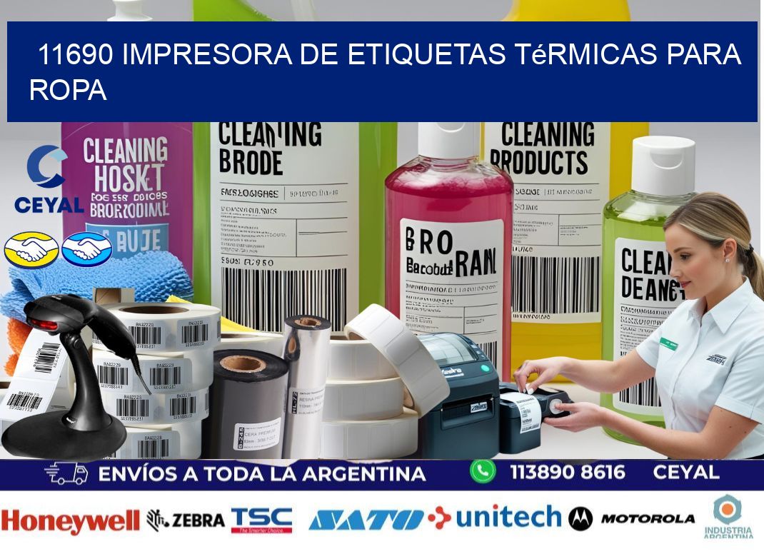 11690 impresora de etiquetas térmicas para ropa