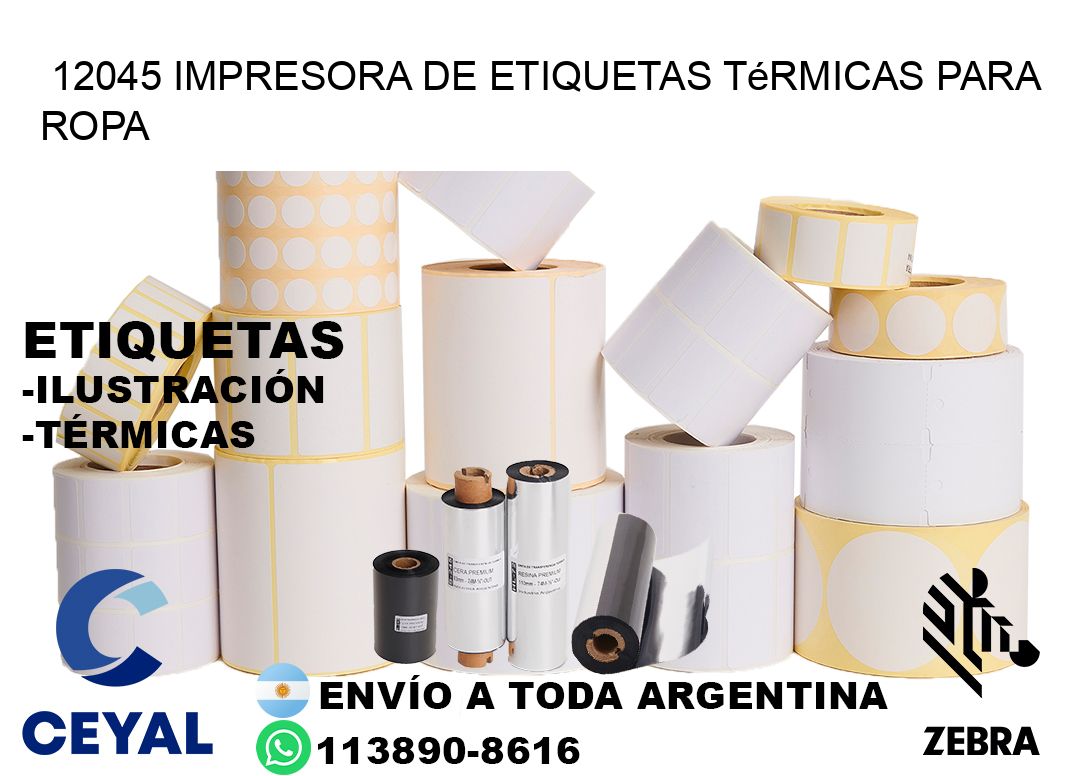 12045 impresora de etiquetas térmicas para ropa