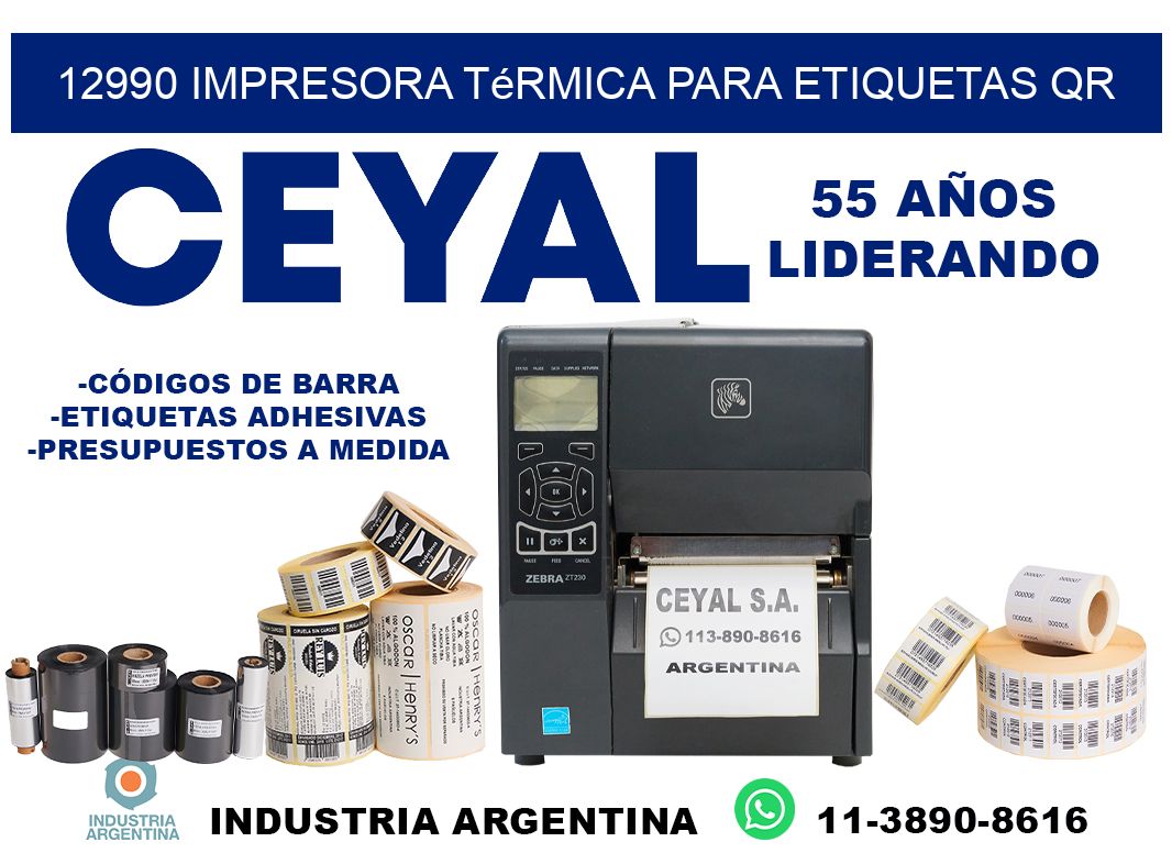 12990 impresora térmica para etiquetas QR