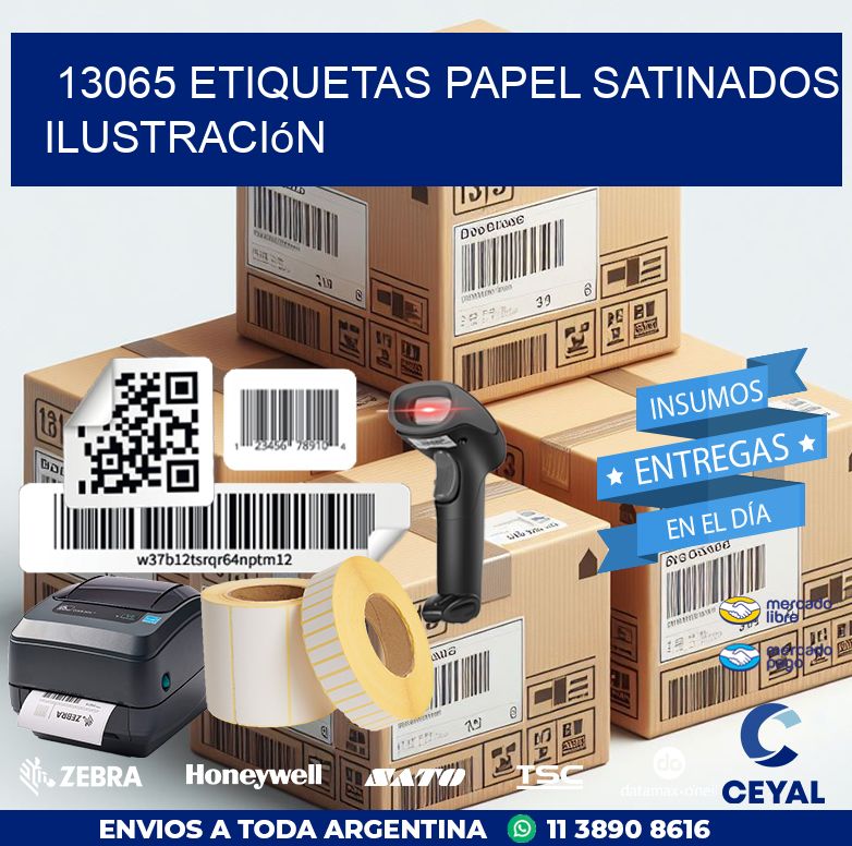 13065 etiquetas papel satinados ilustración