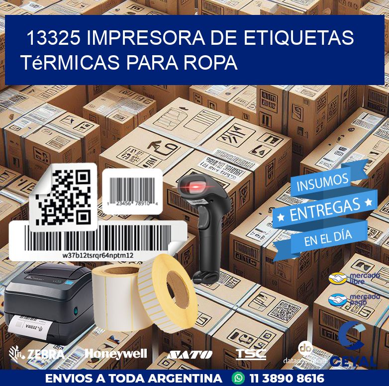 13325 impresora de etiquetas térmicas para ropa