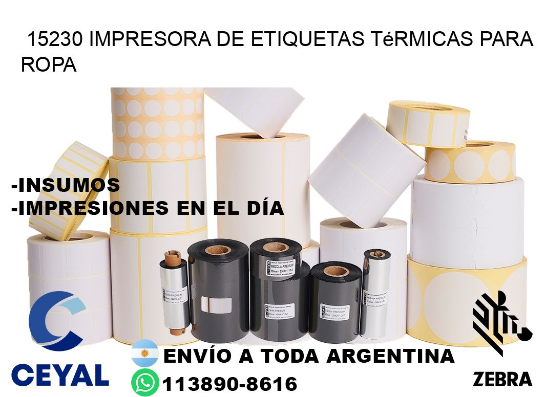 15230 impresora de etiquetas térmicas para ropa