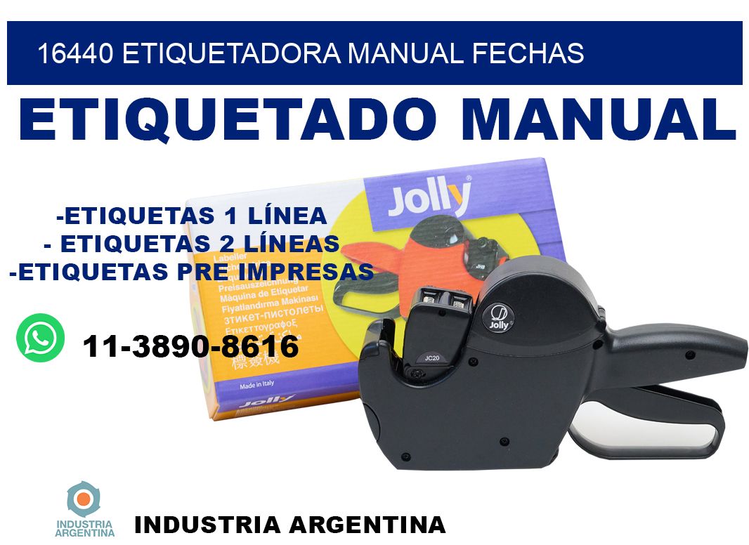 16440 etiquetadora manual fechas