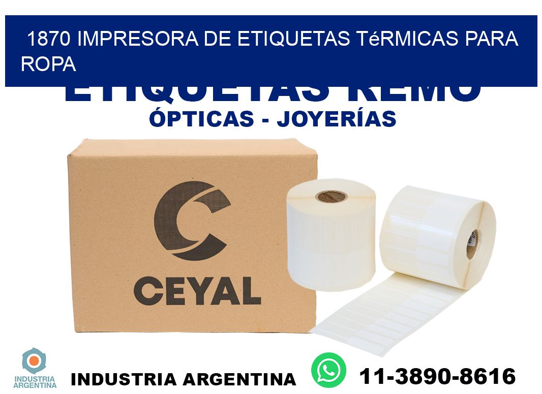 1870 impresora de etiquetas térmicas para ropa