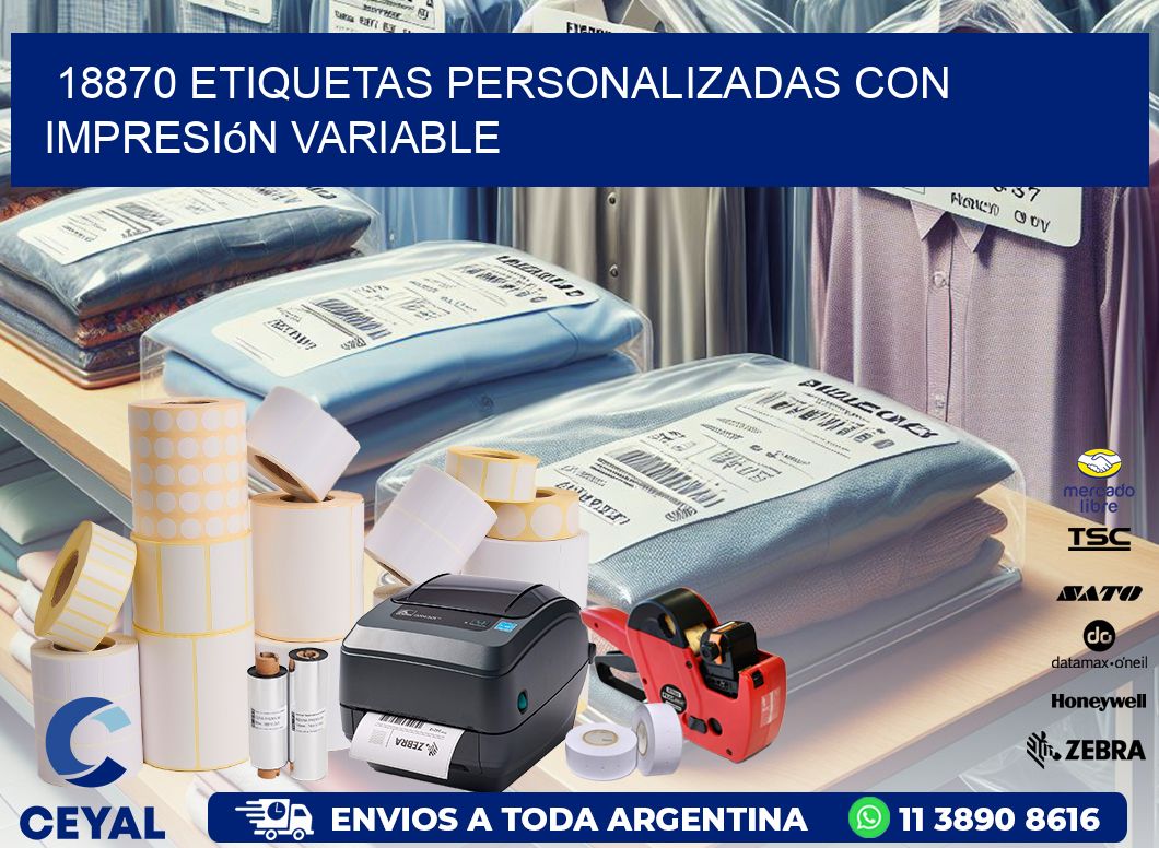 18870 etiquetas personalizadas con impresión variable