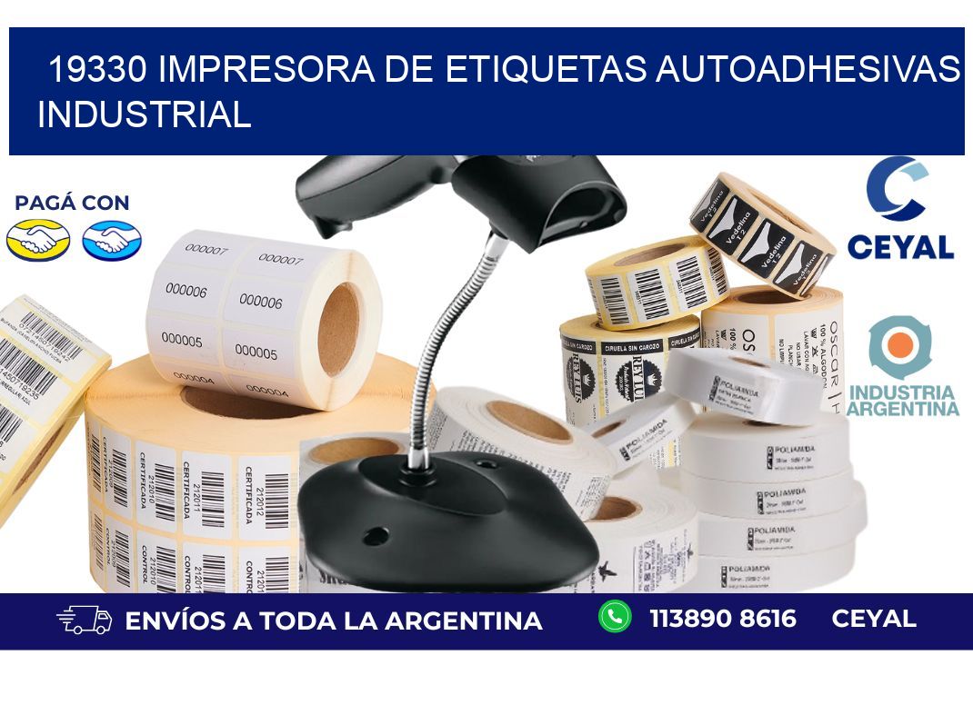 19330 Impresora de etiquetas autoadhesivas industrial