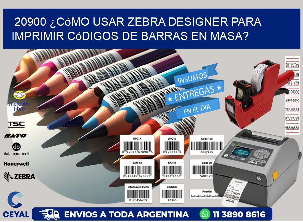 20900 ¿Cómo usar Zebra Designer para imprimir códigos de barras en masa?