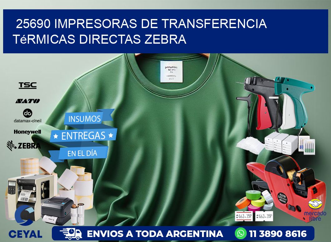 25690 impresoras de Transferencia  térmicas directas zebra
