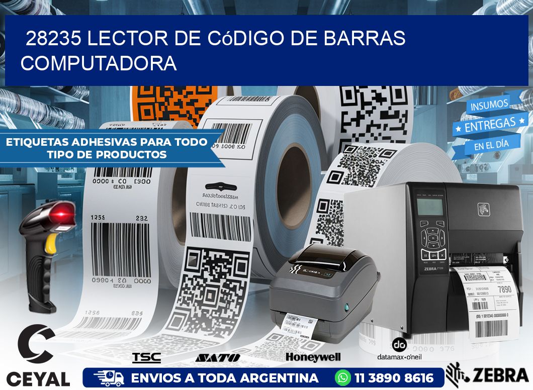 28235 Lector de código de barras computadora