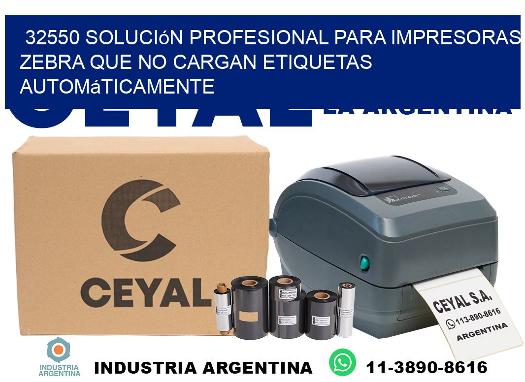 32550 solución profesional para impresoras zebra que no cargan etiquetas automáticamente