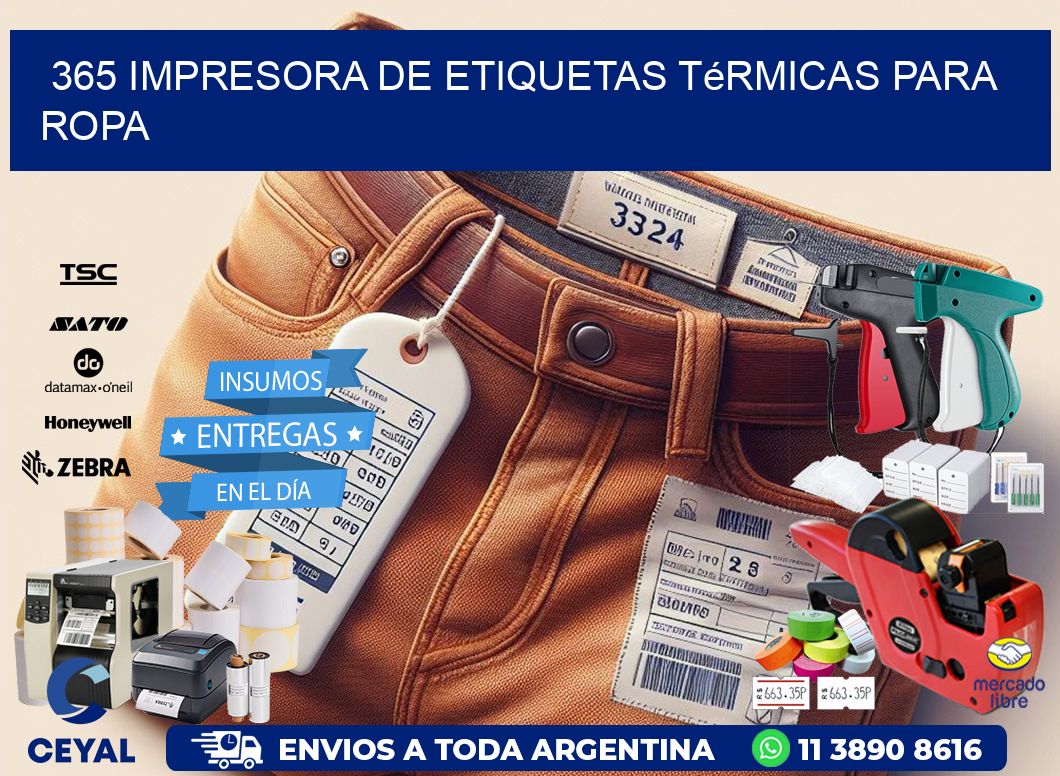 365 impresora de etiquetas térmicas para ropa