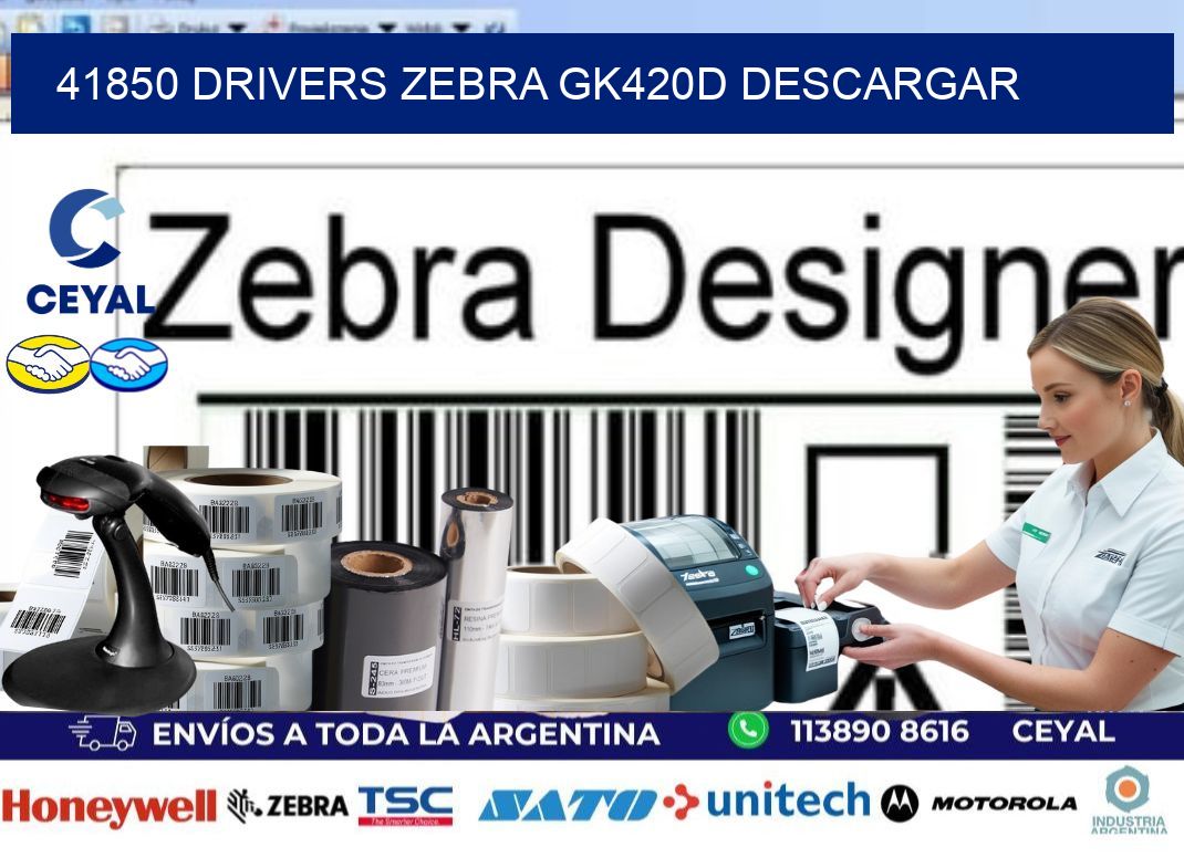 41850 drivers zebra gk420d descargar