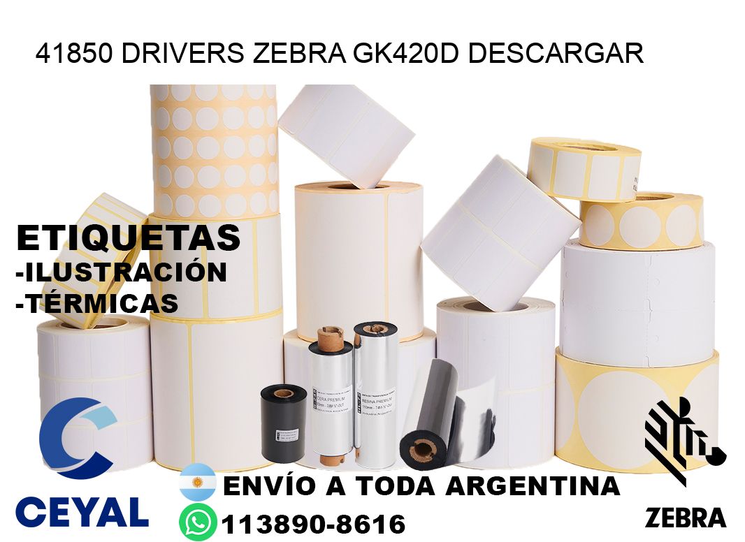 41850 drivers zebra gk420d descargar