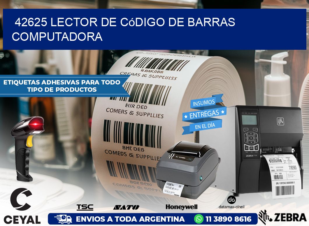 42625 Lector de código de barras computadora