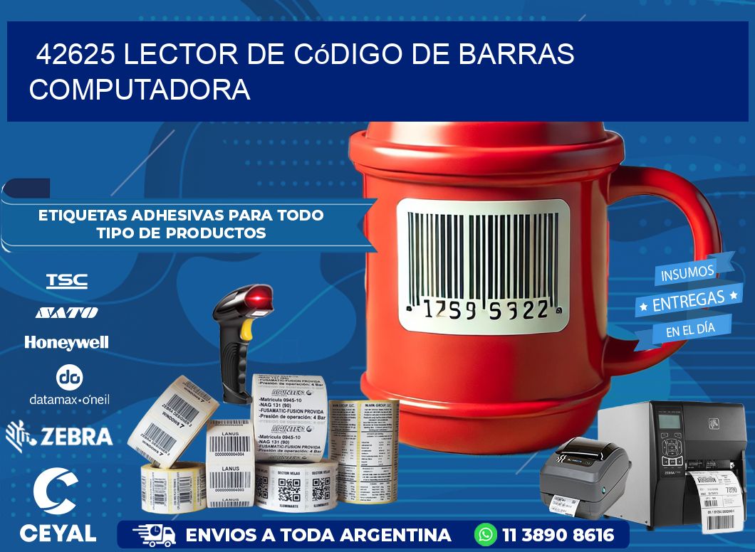 42625 Lector de código de barras computadora