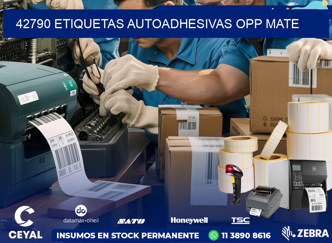 42790 etiquetas autoadhesivas Opp Mate