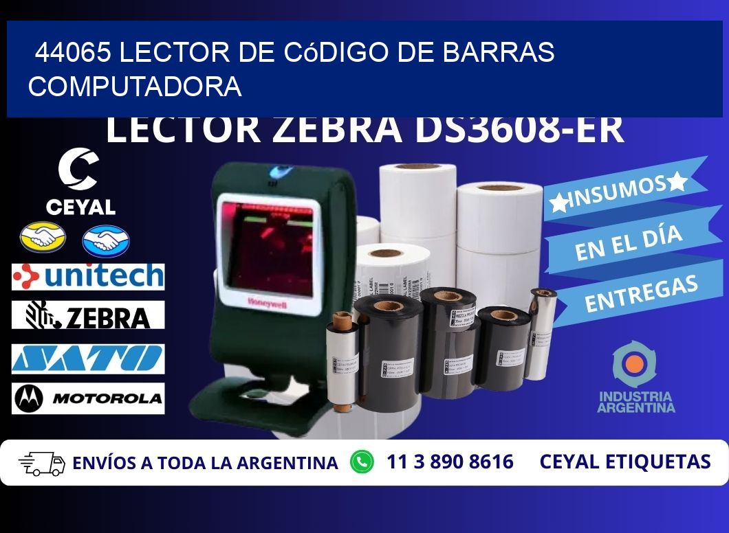 44065 Lector de código de barras computadora