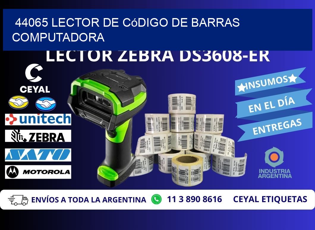 44065 Lector de código de barras computadora