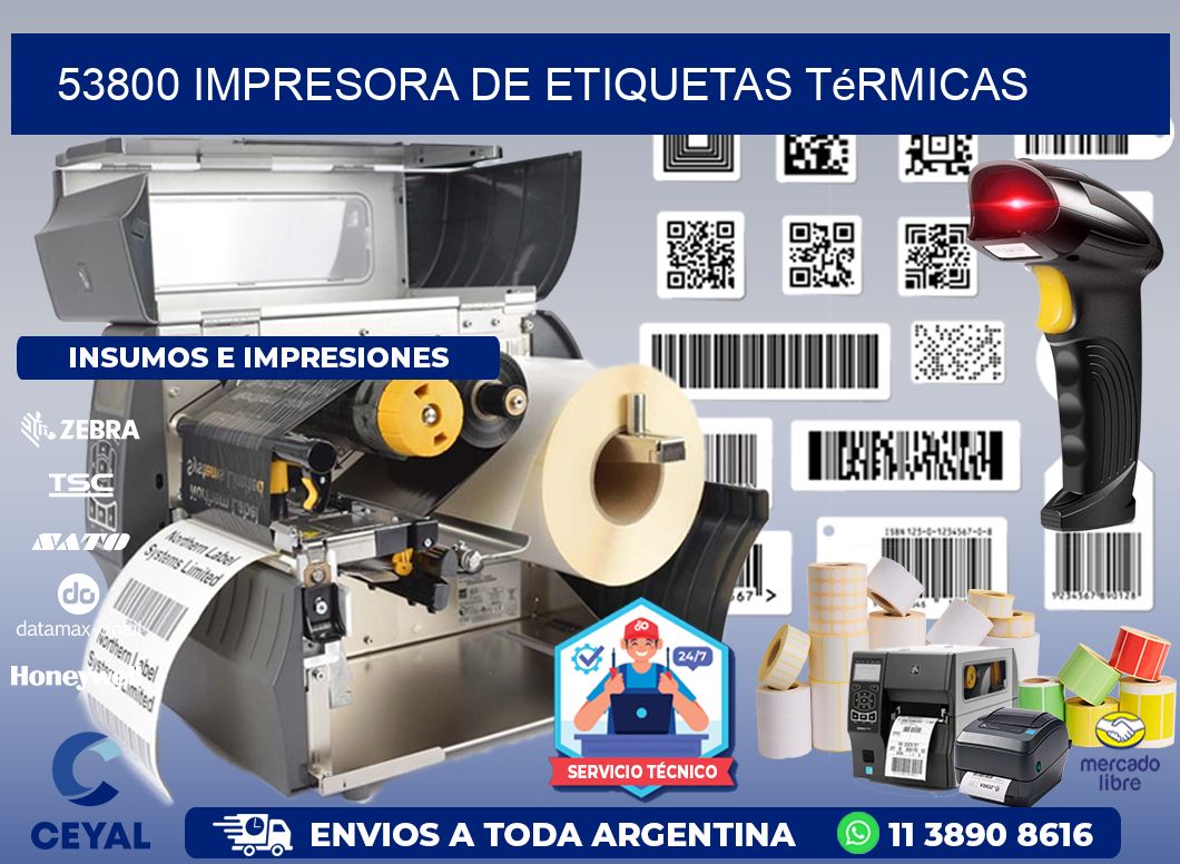 53800 Impresora de etiquetas térmicas