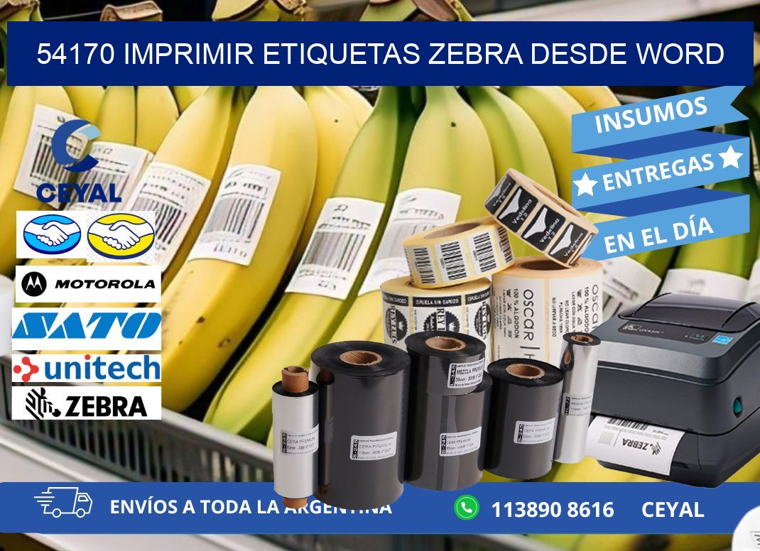 54170 imprimir etiquetas zebra desde word