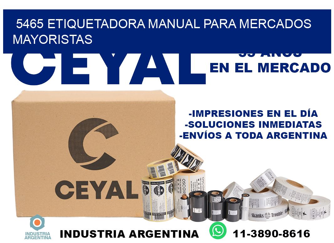5465 etiquetadora manual para mercados mayoristas