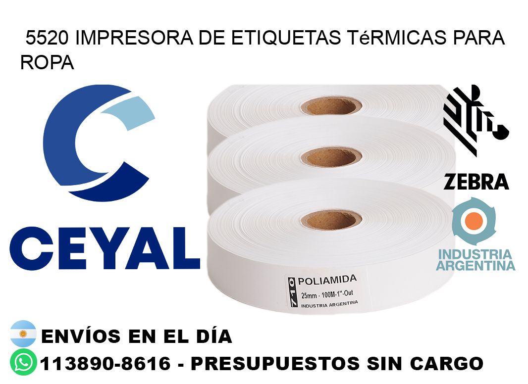 5520 impresora de etiquetas térmicas para ropa