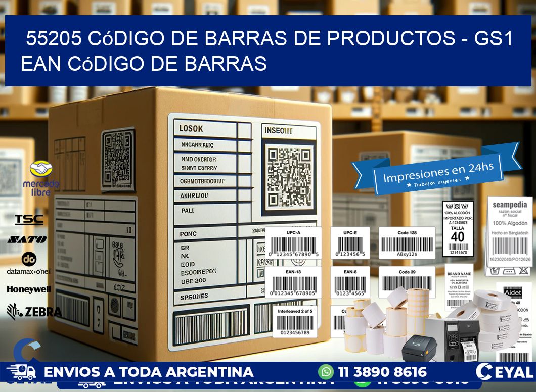 55205 Código de Barras de productos – GS1 ean Código de Barras