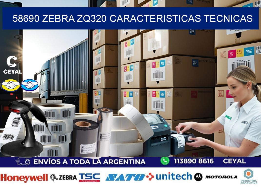 58690 zebra zq320 caracteristicas tecnicas